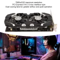 Computer Graphics Cards, GTX1050TI Support DirectX 12 OpenGL 4.5 4G GDDR5 Graphics Card with Dual Fans for PC. 
