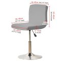 Waterproof Bar Stool Chair Cover Short Back Office Rotating Lift Chair Slipcover Elastic Seat Cover for Hotel Banquet Dining. 