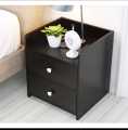Furniture Bed Side Table 18H 14L 12W Inches HM12 With Two Drawer. 