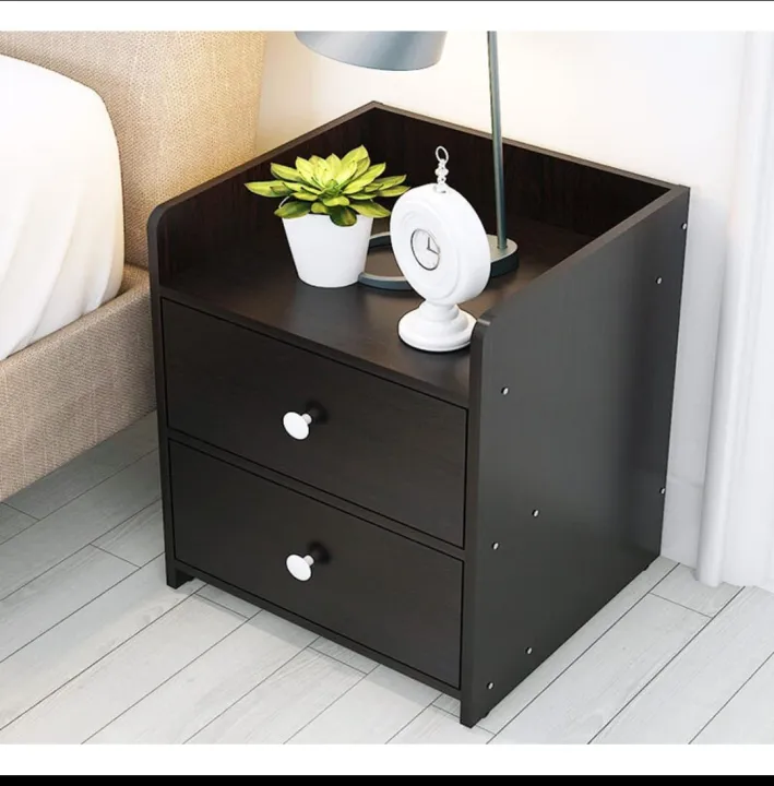 Furniture%20Bed%20Side%20Table%2018H%2014L%2012W%20Inches%20HM12%20With%20Two%20Drawer%20-%20Image%202