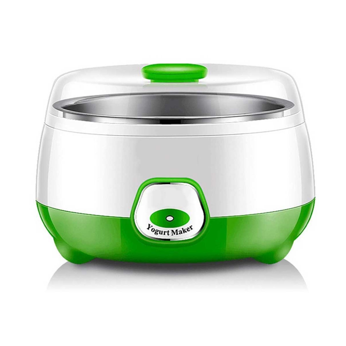 Automatic Stainless Steel - ABS + PP - 220-240V - 15W - 1L Capacity - On/Off Switch - Light Indicator - 7-9 Hours Preparation Time - Doi Yogurt Maker