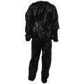 2 Pcs Heavy Duty Fitness Weight Loss Sweat Sauna Suit Exercise Gym Anti-Rip Black XL & 4XL. 