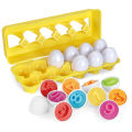 Shape Matching Smart Eggs Montessori Puzzle Early Education Baby Colors 1-12 Years Old Cognitive Recognition Classification Egg Toys. 