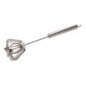 Stainless Steel Hand Egg Beater - Silver. 