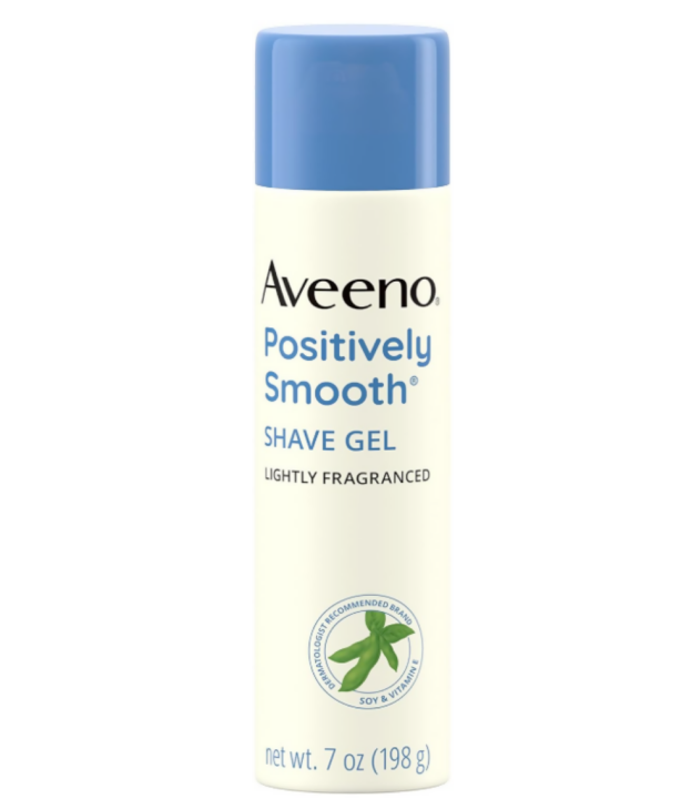 Aveeno Positively Smooth Shave Gel With Soy, Aloe & Vitamin E 198g