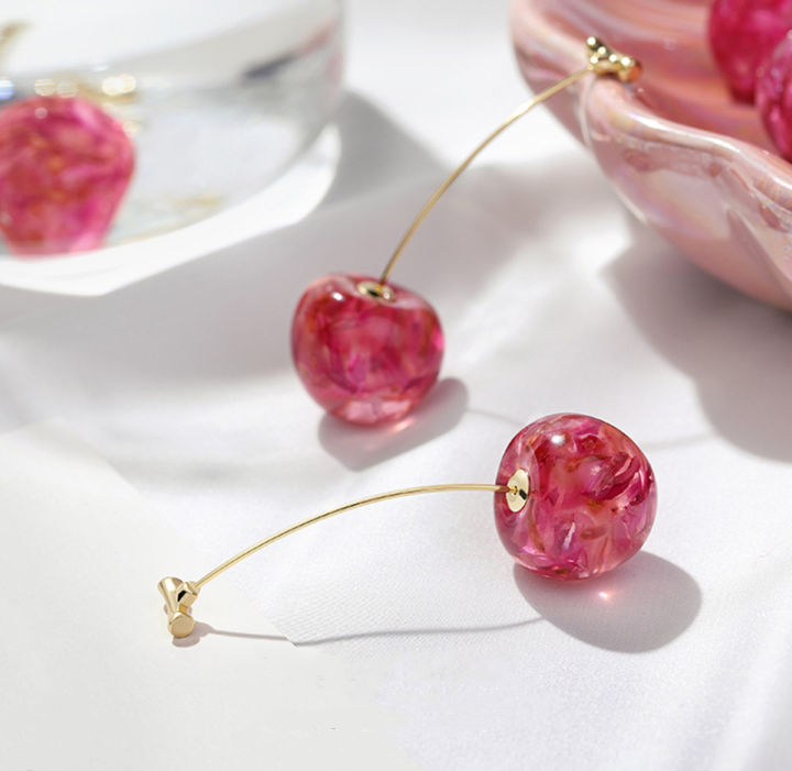 Korean%20Cute%20Cherry%20Fruit%20Shaped%20Drop%20Earrings%20For%20Women%20Sweet%20Temperament%20Girls%20Unusual%20Earrings%20Party%20Jewelry%20Gifts%20-%20Image%206