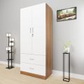 Progressive - Modern 2 Doors Almirah with Inner Storage Shelves by Best Quality Furniture - Furniture & Decor - Modern and Trendy. 
