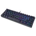 Darmoshark Motospeed CK61 Mechanical Keyboard 61 Key RGB Backlit USB Wired Office Gaming Keyboard Red Switch For Computer Laptop. 