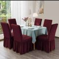 Chair Cover 6 Piece Elastic Stretch Chair Cover Seat Covers Spandex Washable Banquet Wedding Party. 