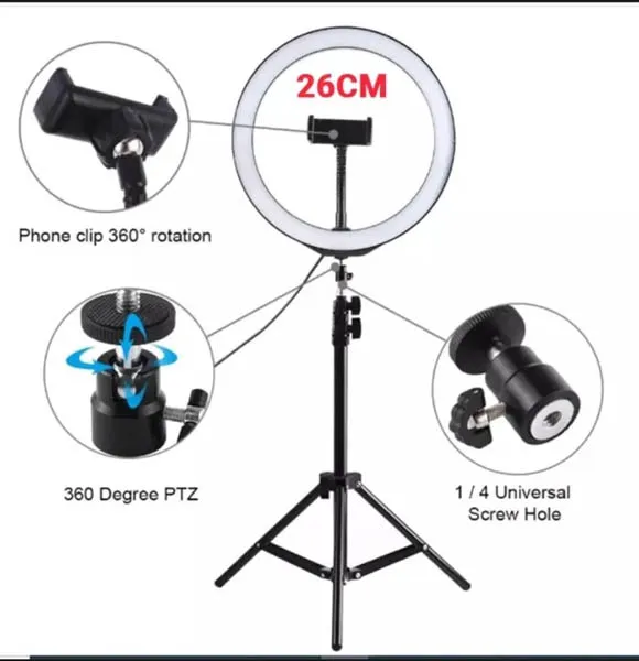 TRIPED%20STAND%20RING%20LIGHT%2010%20"STUDO%20SET%20for%20YouTube/Facebook%20Live%20Video%20-%20Image%205