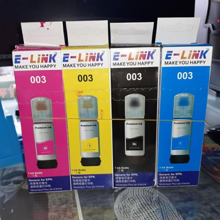 Epson Printer 003 Ink 70ml Black,Cyan,Magenta,Yellow. Made In China