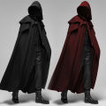 Cosplay Medieval Men Costumes Knight Pirate Prince Gothic Retro Hooded Cloak Capes Long Robes Jackets Coat Carnival Halloween KEEMEEUYZO.