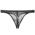 Men's Underwear T-Back Thong G-String Breathable Tangas Mesh Thong See Through Underpant Sezy Lingerie Male Panties A50A50. 