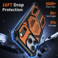 HOCE Rugger Armor Hard Phone Case With Stand For iPhone 17 16 15 14 13 12 Pro Max Plus 17 Air Heavy Duty Hard PC Cover. 