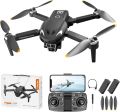 V166 Mini Drone with Camera, Foldable 1080P Adjustable Dual Camera Drone with 50x Zoom Lens, Gesture Control, 2 Batteries, Brushless Motor Drone for Kids Christmas Gifts, Adults, Beginners.