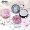 Contact lens eye shape, myopia, portable, simple beautiful pupil box, ins, high-end girl, cute and compact. 