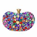 DG PEAFOWL Multi Color Partry Bags Crystal Women Evening Metal Clutches Bag Wedding Party Prom Bridal Handbag Purse. 