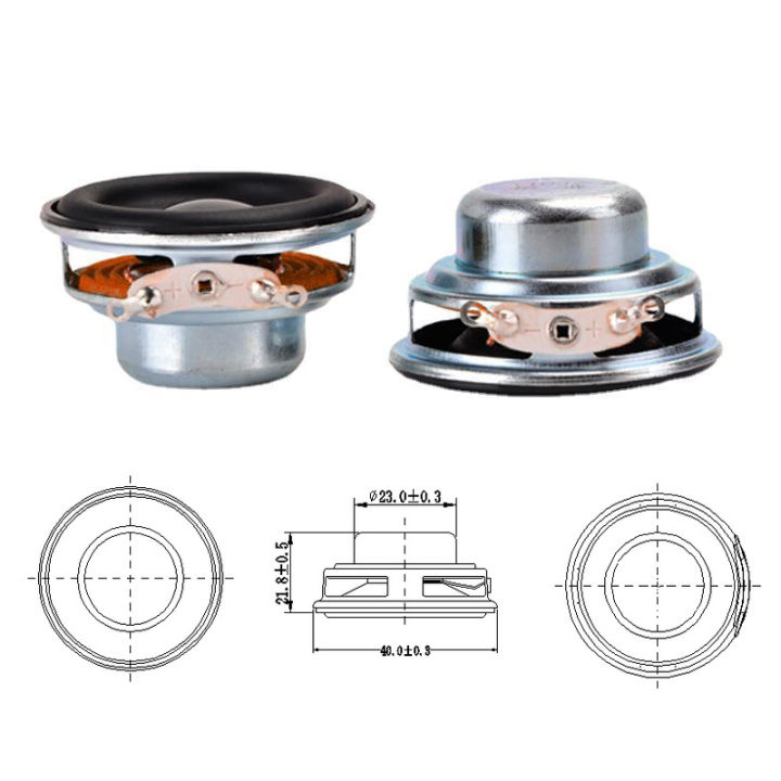 Scalewbin 2 Stks 40 MM Audio Draagbare Speakers 16 Core 4 Ohm