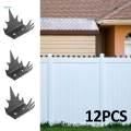 12x Anti Climb Fence Spikes Hardware Screw Security Fence Spikes for Garden Fence or. 