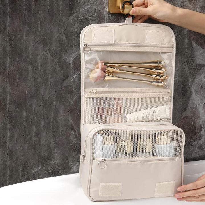 【3C VictoryEagle】Portable Toiletry Bag For Cosmetic Organizer Makeup Bag Hanging Travel Toiletry