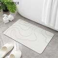 Diatomaceous Earth Bath Mat Super Absorbent Diatom Mud Bath Mat Non-slip Quick Drying Door Carpet for Home Bathroom Southeast Asian Buyers Renewable Material Floor Mat.