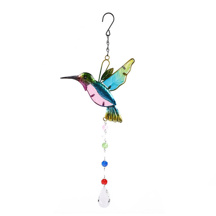 Hummingbird%20Aeolian%20Bells%20Crystal%20Pendant%20Rainbow%20Sun%20Catcher%20Lighting%20Garden%20Courtyard%20Decoration%20Chandelier%20Crystal%20Accessories%20-%20Image%205