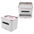 Tissue Box Organizer Multifunctional Tissue Box Holder PP Plastic for Living Room for Vanity. 