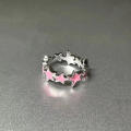 Colorful  Enamel Pink Star Rings Fashionable  For Girls  Blue  Twisted Star Open Ring Party Gifts New Fashion  Women'S Y2k Jewelry for Daily Wear  Fashion Events  Teenagers/Young Women  Party Or. 