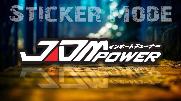 Mini Sticker For Car & Bike | JDM_Power | Best Quality ( Sticker_Mode ...