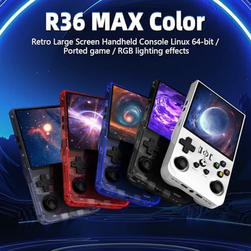 R Maxconsole R36MAX Portable Linux Game Console | 4 Inch HD IPS Display Retro Gaming ...