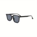 1pair Trendy Simple Large Square Frame Sunglasses, For Men Women Outdoor Travel Vacation Decors Photo Props , ideal choice for gifts. 