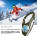 Multifunctional Barometer Altimeter Thermometer with Backlight Display Digital Altitude Monitor Weather Forecast Pedometer for Climbing Camping Sports.