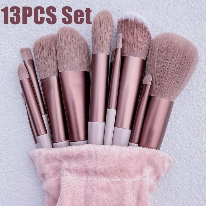 13PCS Makeup Brushes Set Eye Shadow Foundation Women Cosmetic Brush ...