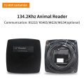 Animal Tag Reader UART, RS232, RS485 134.2KHz Fixed Long Distance Pet Chip Reader for Pigeon Racing, Pig, Cattle.