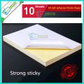 Sticker Paper A4 Size Self Adhesive Label Pack of 10 pcs or 50 pcs.