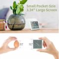 XIAOMI Miiiw Mute Temperature Humidity Clock Digital Hygrometer Alarm Clock Indoor Thermometer Humidity Monitor Smart Home with 3.34inch Huge LCD Screen. 