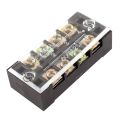 Terminal Block TB-2504 600V 25A 4P Double Row 4 Pin. 