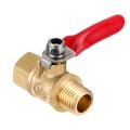 1/4 Inch Ball Valve NPT Air Compressor Brass Valve Female Male Shut Off Small.