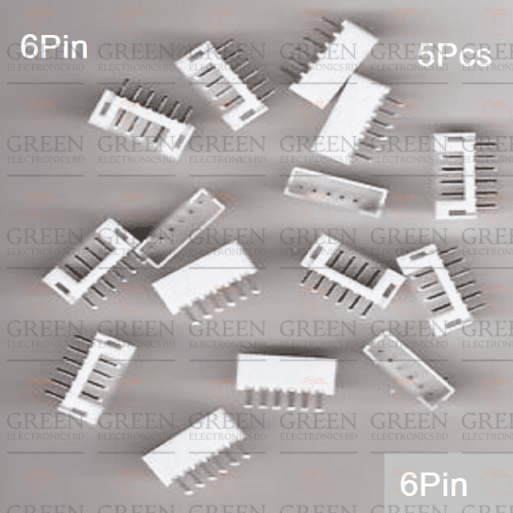 5Pcs-Female%20Housing%20JST%20XH%20Male%20Header%206%20Pin%202.54mm%20Pitch%20Male%20Connector%20For%20Electronics%20Projects%20P.C.B%20Mount%20Circuit%20Breadboard%20Friendly%20DIY%20-%20Image%202