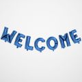 Welcome Foil Balloons Banner Office and Home School Party Decorations Retirement Celebrate Party Supplies. 