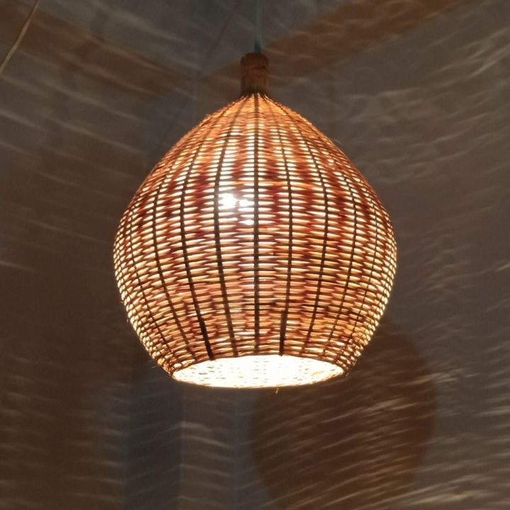 Bamboo Made Ceiling Hanging Lampshade