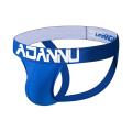 (1 Pieces) Print Cotton Men Underwear thongs Mens Jockstrap High Quality Thongs And G strings  Quick Dry LOGO Innerwear AD131. 