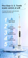 Hicare Electric Toothbrush, Ultrasonic Teeth Cleaner, Teeth Washer, Calculus Remover, Household Teeth Whitening Device, Blue. 