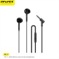 Awei PC-7 3.5mm Wired Earphones Stereo Bass Sound With Microphone Compatible With all kinds of Phone. 