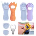 Cat Claw Shaped Bottle Opener Silicone Molds Crasting. 