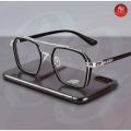 Anti-reflective Blue lighting and radiation proof UV 400 Squire shape sun glass for man. 