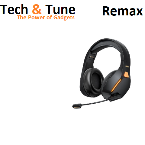 REMAX RB-680HB Kinyin Series Wireless Gaming Headset Over Ear Bluetooth Gaming Headset can use 16 Hours RGB Headphones with stowable Mic