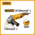 INGCO 5" 1100W Angle grinder With 1pcs auxiliary handle AG1100385.