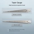 Economic 1.3mm thickness hole gap measuring tool Taper Gauge + Depth Gauge welding gage. 