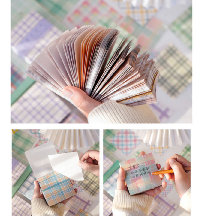 Panda%20Online%20200%20Sheets%20Grid%20Drive%20to%20Series%20Striped%20Memo%20Pad%20Self-adhesive%20Checkered%20Sticky%20Notes%20Album%20Diary%20Journal%20Decorative%20Scrapbooking%20-%20Image%206